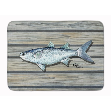 Carolines Treasures Fish Mullet Machine Washable Memory Foam Mat 8490-RUG